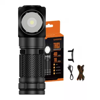 Baterka Superfire TH03 460 lm USB-C nabíjateľná ručná LED baterka