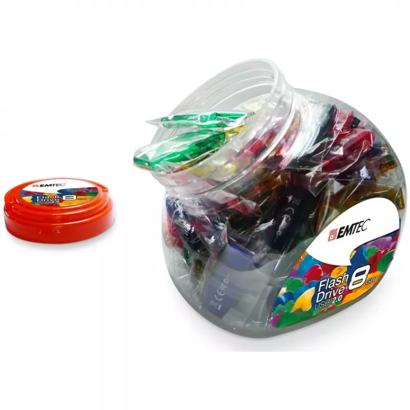 USB kľúč Emtec 32 GB USB Type-A C410 Color Mix Candy Jar