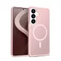Crong Hybrid Matte Magnetic puzdro pre Samsung Galaxy S26 — TPU/PC, ružová