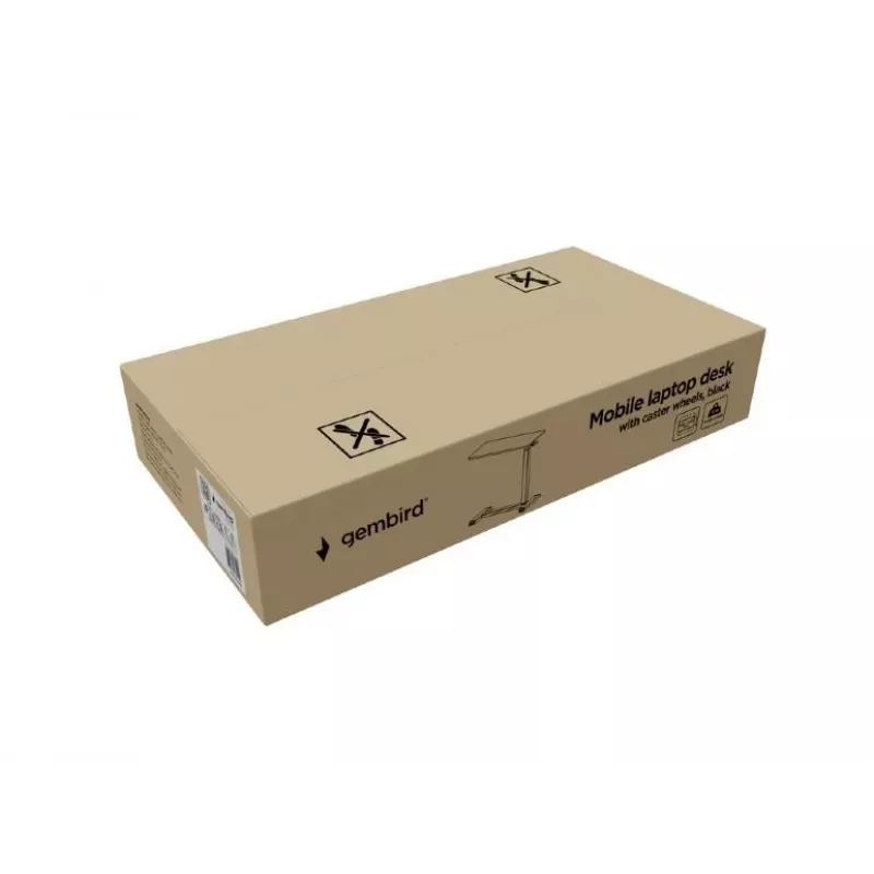 Rovný počítačový stôl Gembird TVS-DESK-02-BK čierny drevotrieska