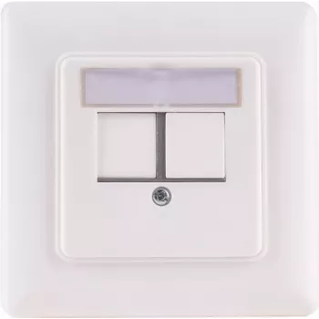 Rám na sieťové zásuvky Keystone 2-port ShiverPeaks BS08-10101 pre modulárne Keystone vložky