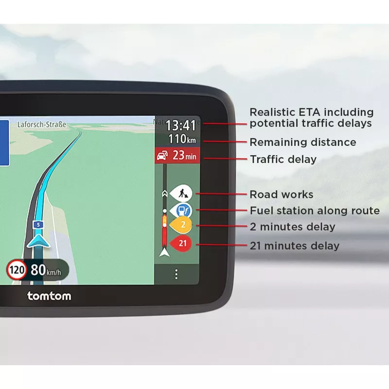 TomTom GO Classic navigátor 15,2 cm 6 palcov dotykový displej čierny