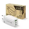 Napájacia nabíjačka everActive SQ-655Q 65W, 1×USB-A + 2×USB-C rýchle nabíjanie