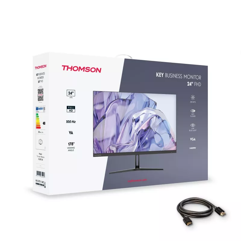 Monitor THOMSON M24FB2Y14 24 palcov (61 cm) Full HD 1920x1080 VA LED, 14 ms, VESA, čierny