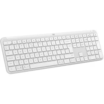 Logitech K950 Signature tenká klávesnica kancelárska RF Wireless Bluetooth QWERTY US International biela