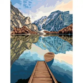 Ravensburger maľovacia sada CreArt Seeblicke 23909 — kreatívna sada maľovania podľa čísel pre deti a dospelých
