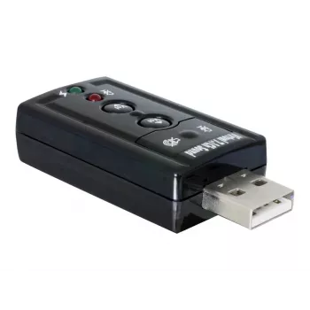 DeLOCK USB zvukový adaptér 7.1 - zvuková karta - stereo - USB (61645)