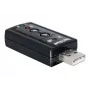 DeLOCK USB zvukový adaptér 7.1 - zvuková karta - stereo - USB (61645)