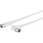 ShiverPeaks S/CONN 80114-128 satelitný prepojovací kábel, uhlová zástrčka F-Quick na zástrčku F-Quick, 3,75 m, biely