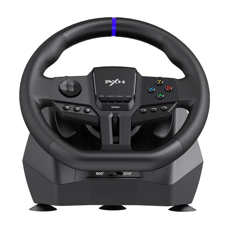 Herný volant PXN PXN-V900 Gen2 s nastaviteľnou citlivosťou a vibračnou odozvou