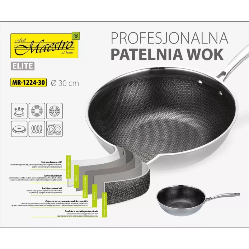 MAESTRO PANVICA / WOK PROFESSIONAL 30 cm