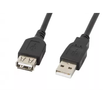 Lanberg CA-USBE-10CC-0050-BK USB kábel 5 m USB 2.0 USB A čierny (CA-USBE-10CC-0050-BK)