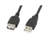 Lanberg CA-USBE-10CC-0050-BK USB kábel 5 m USB 2.0 USB A čierny (CA-USBE-10CC-0050-BK)