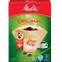 Papierové kávové filtre Melitta Original 102 — veľkosť 102, jednorazové kónické filtre
