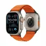 Náhradný remienok GUAN Premium Plus pre Apple Watch – oranžový/čierny – vhodný pre 42/44/45/46/49 mm