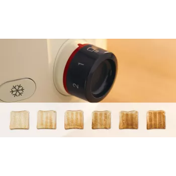 Bosch hriankovač | TAT2M127 MyMoment | výkon 950 W | počet štrbín 2 | materiál tela plast | béžová