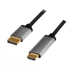 LogiLink CDA0107 videokáblový adaptér 2 m DisplayPort HDMI čierny sivý