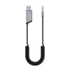 Savio TR-16 vysielač AUX adaptér s funkciou handsfree, Bluetooth 5.3, Google Assistant/Siri