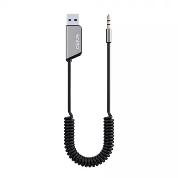 Savio TR-16 vysielač AUX adaptér s funkciou handsfree, Bluetooth 5.3, Google Assistant/Siri