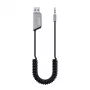 Savio TR-16 vysielač AUX adaptér s funkciou handsfree, Bluetooth 5.3, Google Assistant/Siri