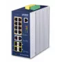 Upravovaný switch PLANET IP30 priemyselný L2+/L4 8-portový Gigabit Ethernet
