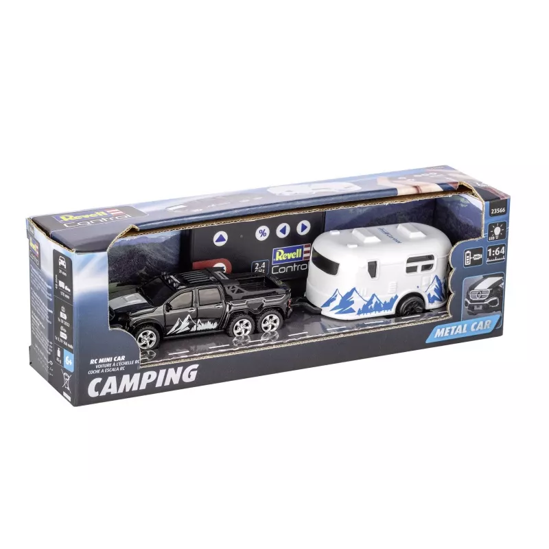 RC auto s karavanom REVELL 23566 — diaľkovo ovládaný mini model, na batérie, hračkárske vozidlo