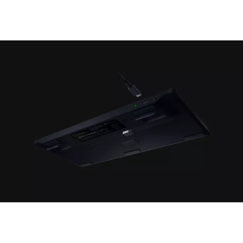 Razer BlackWidow V4 Low-Profile Tenkeyless HyperSpeed herná klávesnica, zelené spínače, rozloženie US