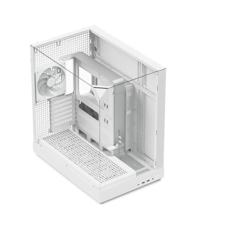 APNX skriňa typu tower V2 — biela, 3x tvrdené sklenené panely