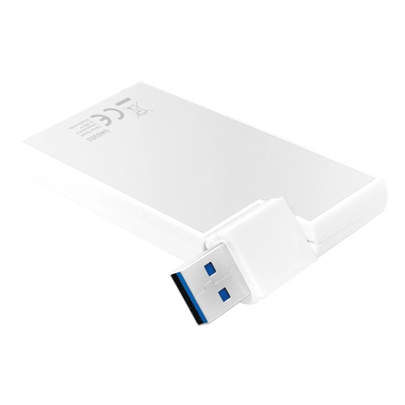 USB 3.0 4-port hub, strieborný