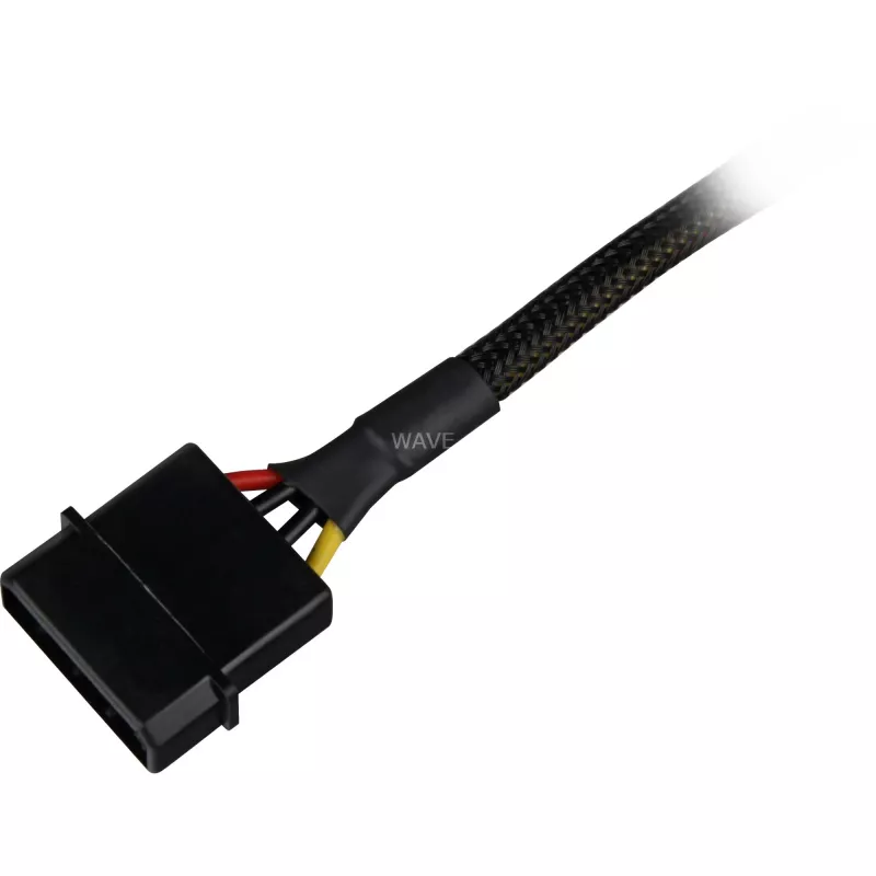 SATA napájací adaptérový kábel Sharkoon 15 cm — adaptér pre SATA napájacie konektory