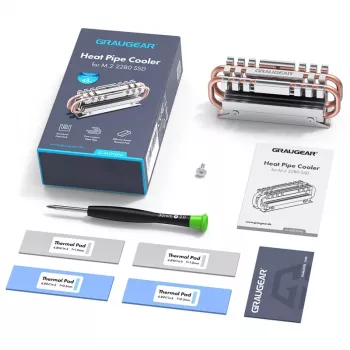 Chladič GRAUGEAR G-M2HS06 hliník meď pre M.2 NVMe SSD