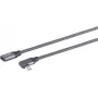 USB kábel S/CONN 13-56010 USB 3.2 Gen 2x2 0,5 m USB C sivý