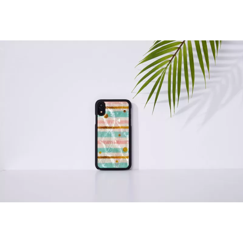Ochranné puzdro na telefón iKins pre iPhone XR — mätovo čierne ochranné puzdro