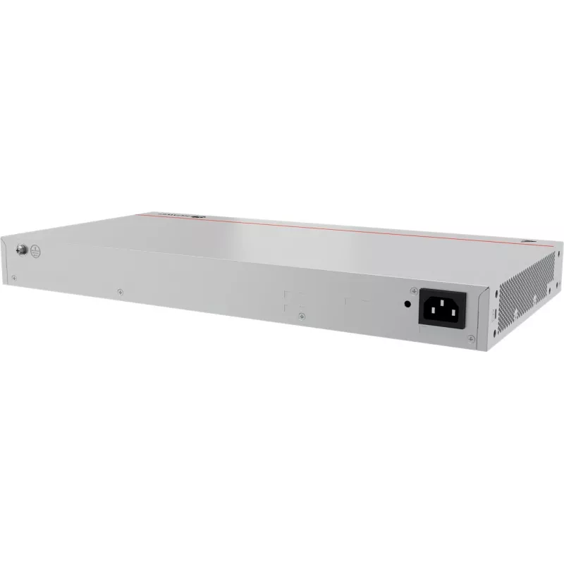 Switch HUAWEI S220-24P4X — 24 x Gigabit (10/100/1000) RJ-45, 4 x SFP+, PoE, 1U sivý