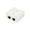 Nadomietková sieťová zásuvka Extralink EX.9649 — 2x RJ45 Cat5e STP