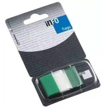 Samolepiace indexové značky Global Notes 0718-204 25×43 mm zelená