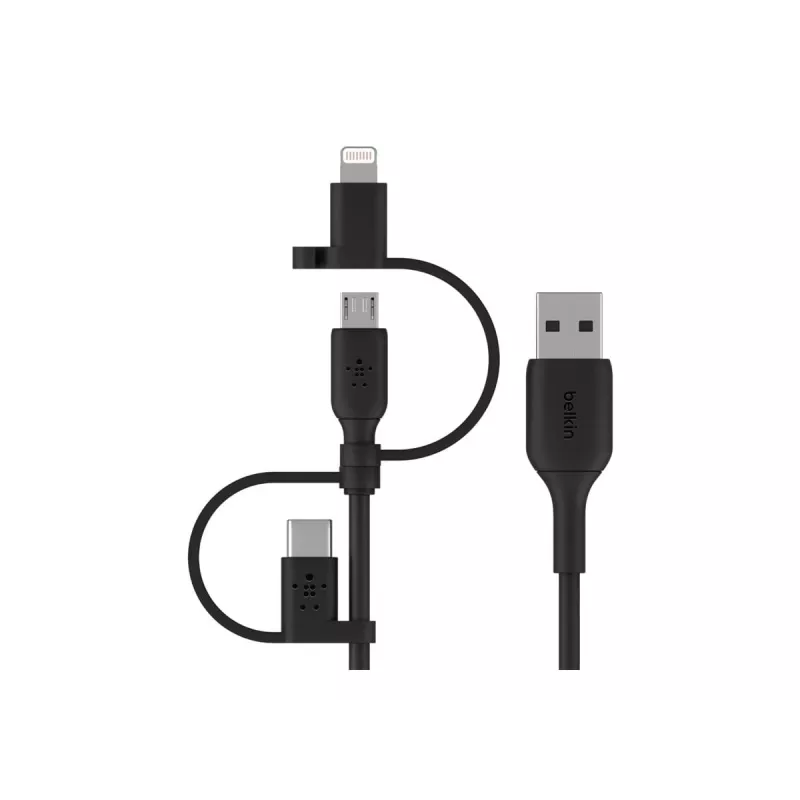 Belkin univerzálny kábel Lightning/Micro/USB-C