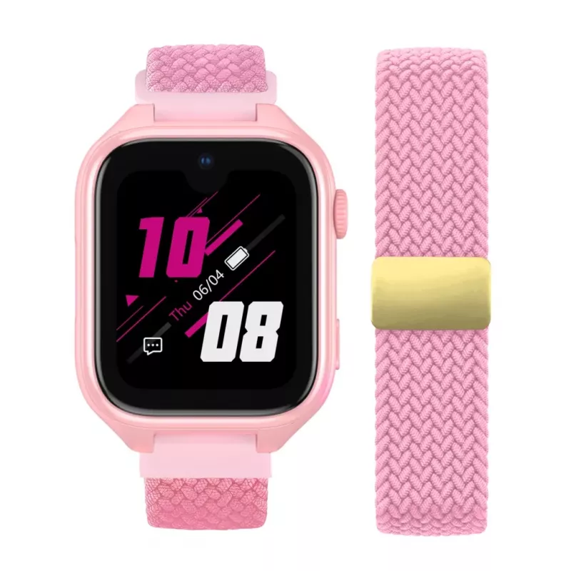 Smartwatch Stelio Junior Pro AI 4G ST-SWJ102-PK — detské 4G hodinky, ružové