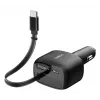 Belkin 75W 2-portový s vyťahovacím USB-C káblom do auta - kábel (CCC001HQBK)