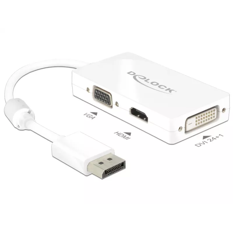 Kábel DeLOCK 0,16 m DisplayPort VGA HDMI DVI-D