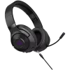 Lorgar Noah 702 (LRG-GHS702) bezdrôtový herný headset, Bluetooth 5.3, USB prijímač, 3,5 mm AUX, 40 mm meniče, 1000 mAh, RGB, čierny