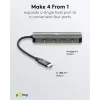 Goobay Slim 4-port USB hub USB-C na 10 Gbit/s - -Plug> 4x (76565)