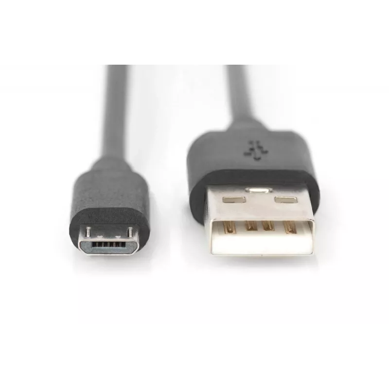 USB prepojovací kábel Digitus USB 2.0 A Micro B 1 m