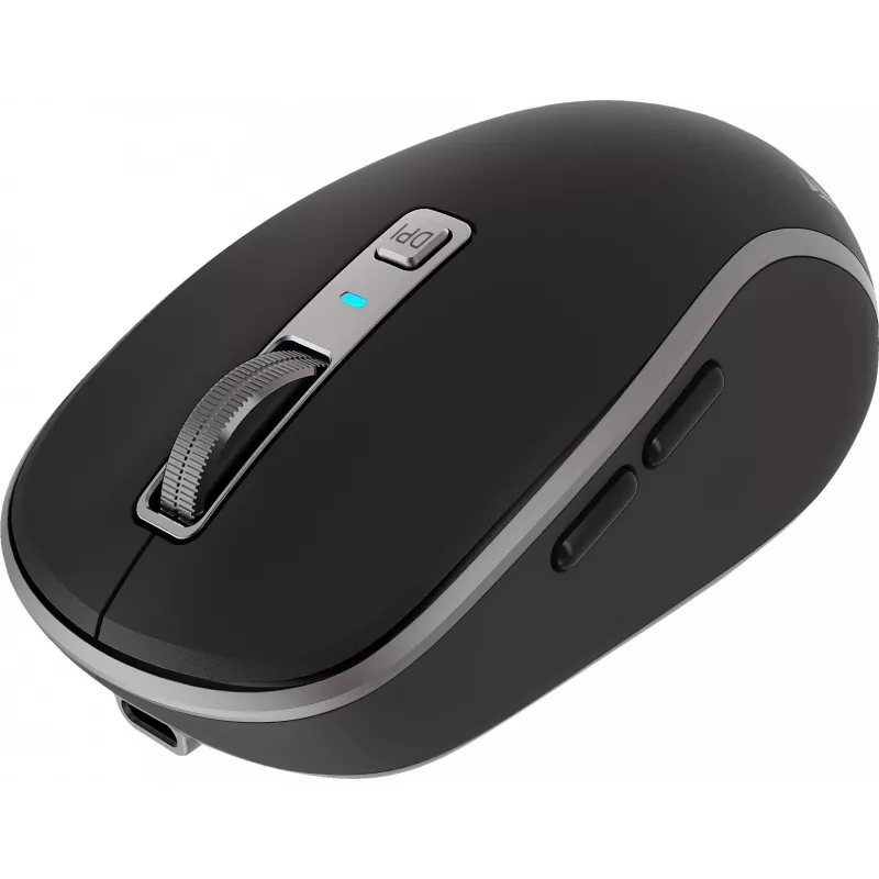 Dual WiFi+Bluetooth bezdrôtová myš, nabíjateľná batéria, 5 tlačidiel