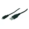 Assmann USB prepojovací kábel, Type-A - Micro B, M/M, 1,0 m, kompatibilný s USB 2.0, UL, čierny (AK-300127-010-S)