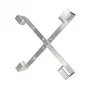 Držiak na káble Extralink Four arms hliníkový rám S500 — 500 x 500 x 70 mm, stolový/nástenný, hliník