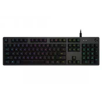 Logitech Gaming G512 - klávesnica - podsvietenie - USB - QWERTY - španielska - spínače klávesov: GX Brown Tactile - uhlíková