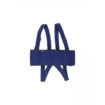 Stabilizačný pás k invalidnému vozíku Aston Secubac IV 681022 — textilný, nastaviteľný na suchý zips, dĺžka 150 cm, šírka 20 cm, modrý