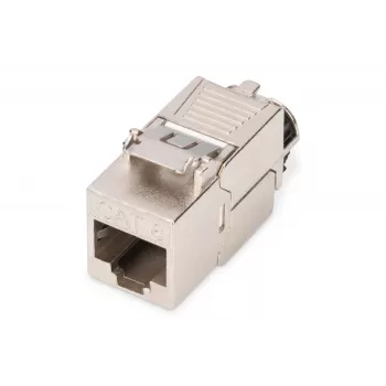 Keystone modul Digitus CAT 8.1 RJ-45 tienený plochý biela