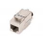 Keystone modul Digitus CAT 8.1 RJ-45 tienený plochý biely